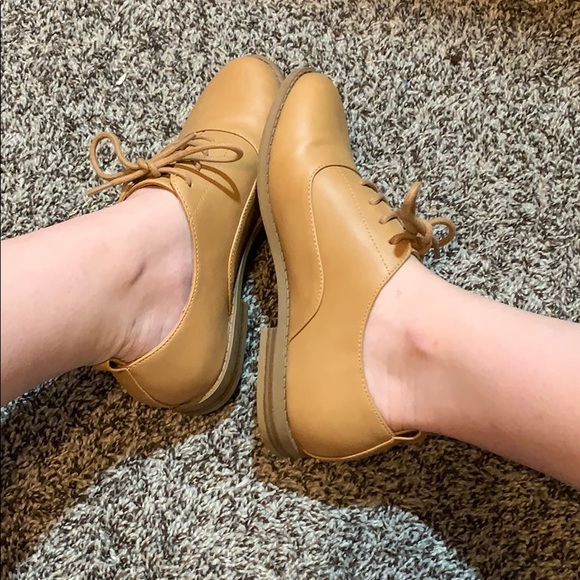 Tan Faux Leather Loafers - Picture 6 of 7